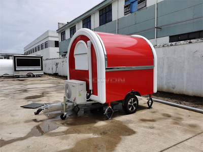 EU market concession food trailer mini food cart 230*200cm