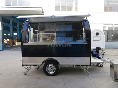 American standard galvanized steel fast food truck catering cart