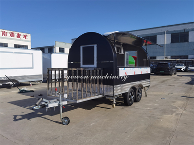 COC verified European standard food trailer round roof food truck from China