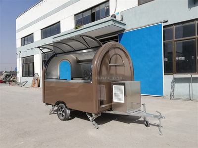 French standard fast food truck coffee cart