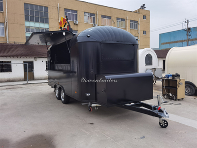 US. standard Airstream model food vending trailer 5 meters length with 2 axles