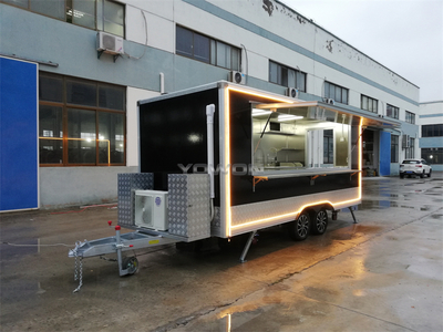 customized mobile vintage food trailer catering box trailer