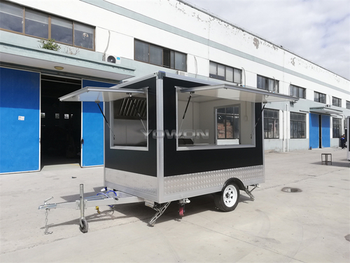 Customized 3 meters food van hot dog cart
