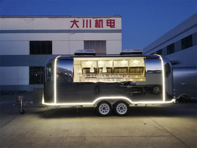multifunctional fast food vending cart concession food trailer
