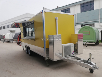 5.5 meters US. standard food van with sliding glass window