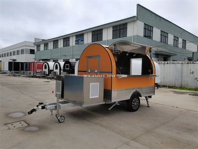 French standard galvanized steel food trailer concession truck