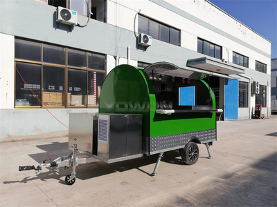 French standard commercial fast food trailer BBQ truck